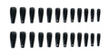 Black Diamond Nail Sheet Finishes 24 Manicure Pages