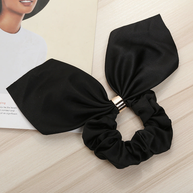 Bowknot Hair Tie Creative Metal Buckle Hair Rope Fabric Hair Accessories