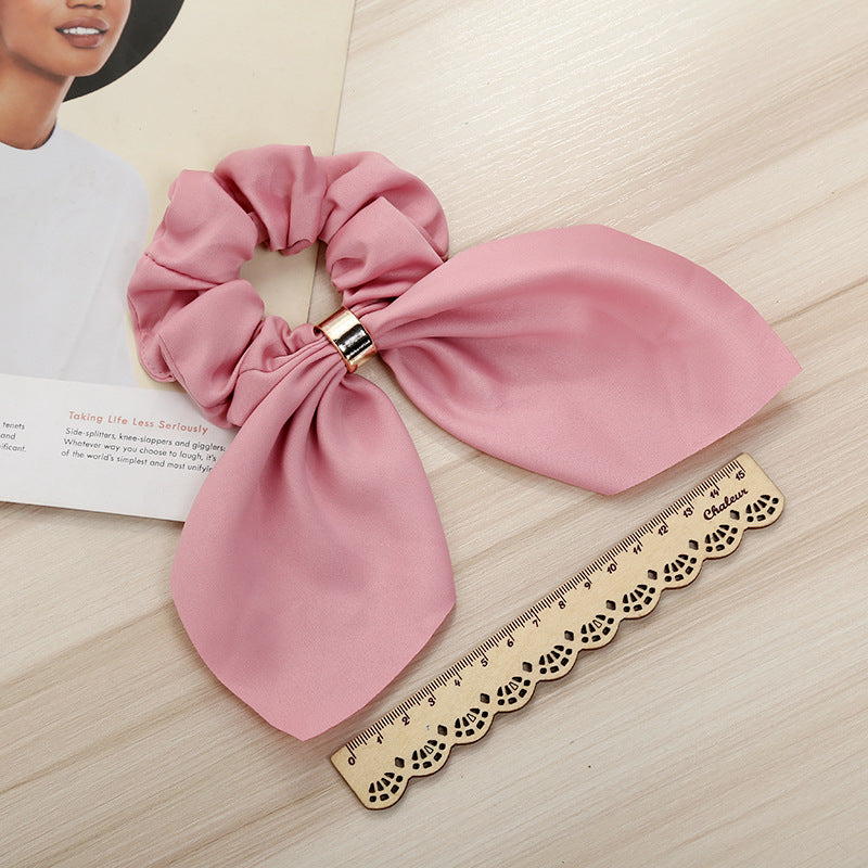 Bowknot Hair Tie Creative Metal Buckle Hair Rope Fabric Hair Accessories