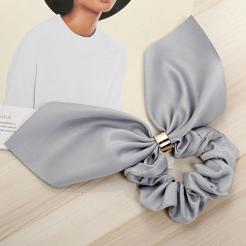 Bowknot Hair Tie Creative Metal Buckle Hair Rope Fabric Hair Accessories