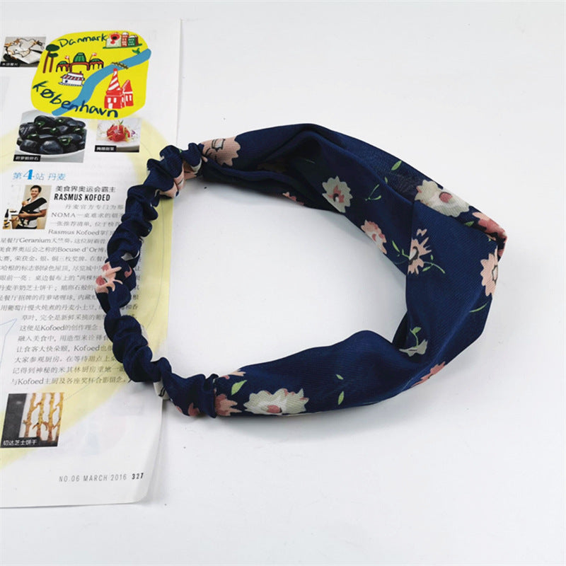 Japanese and Korean Net Red Simple and Versatile Face Wash Headband