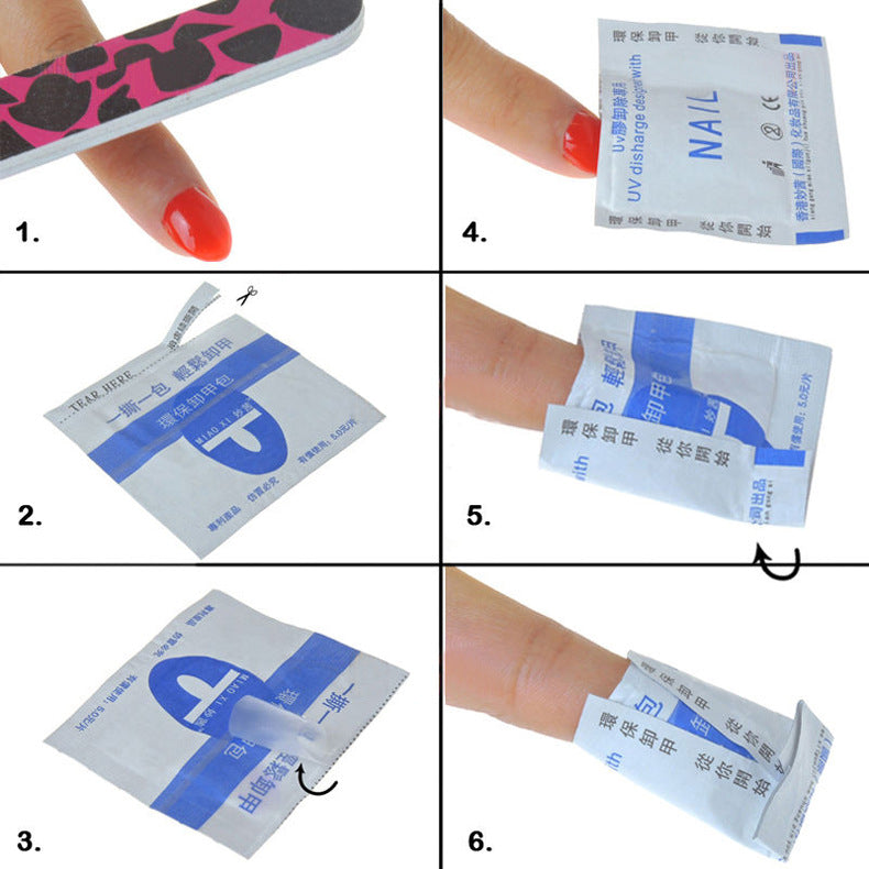 Tear Here Environmentally Friendly Removal Of Phototherapy Nail Polish Glue