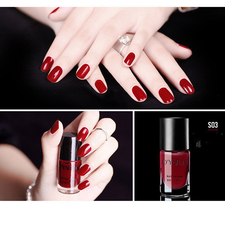 O'yafun New Nail Polish, Quick-Drying, Long-Lasting, Tearable Nail Polish, No Baking Nail Polish Sequins Wholesale