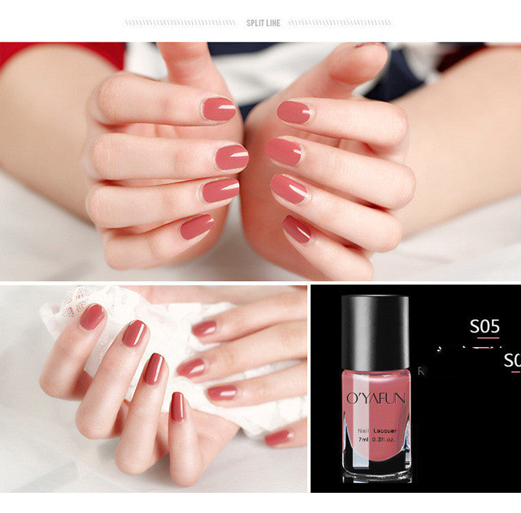 O'yafun New Nail Polish, Quick-Drying, Long-Lasting, Tearable Nail Polish, No Baking Nail Polish Sequins Wholesale