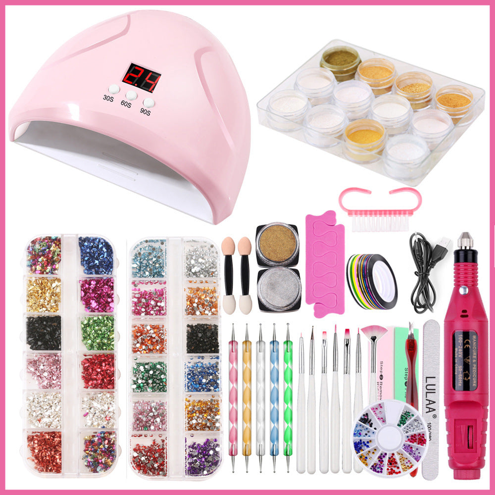 Lulaa Nail Lamp Nail Art Sticker Drill Tool Set