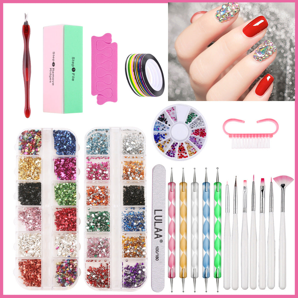 Lulaa Nail Lamp Nail Art Sticker Drill Tool Set