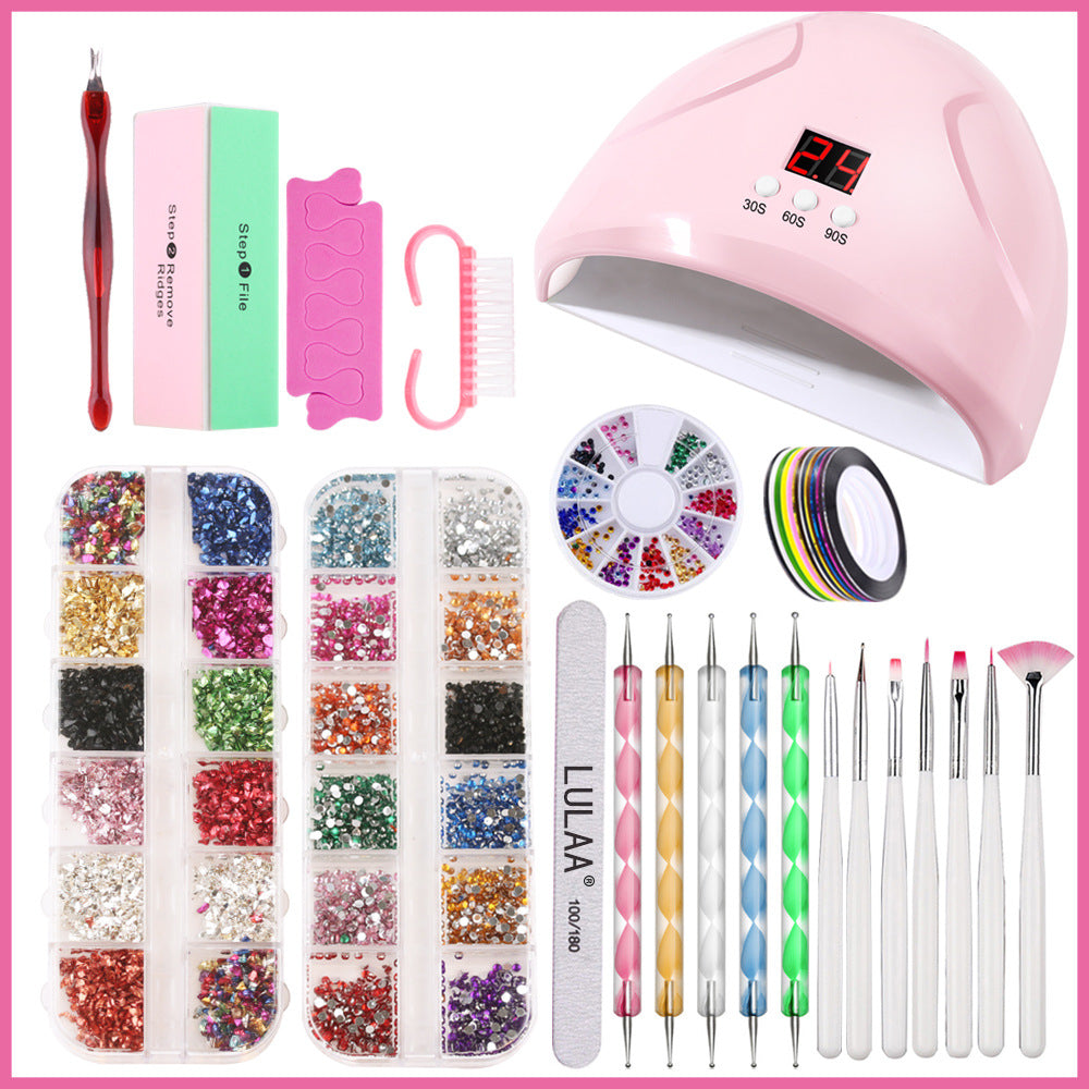 Lulaa Nail Lamp Nail Art Sticker Drill Tool Set