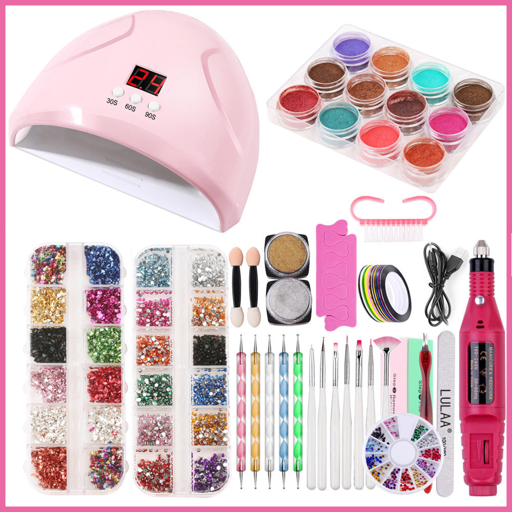 Lulaa Nail Lamp Nail Art Sticker Drill Tool Set
