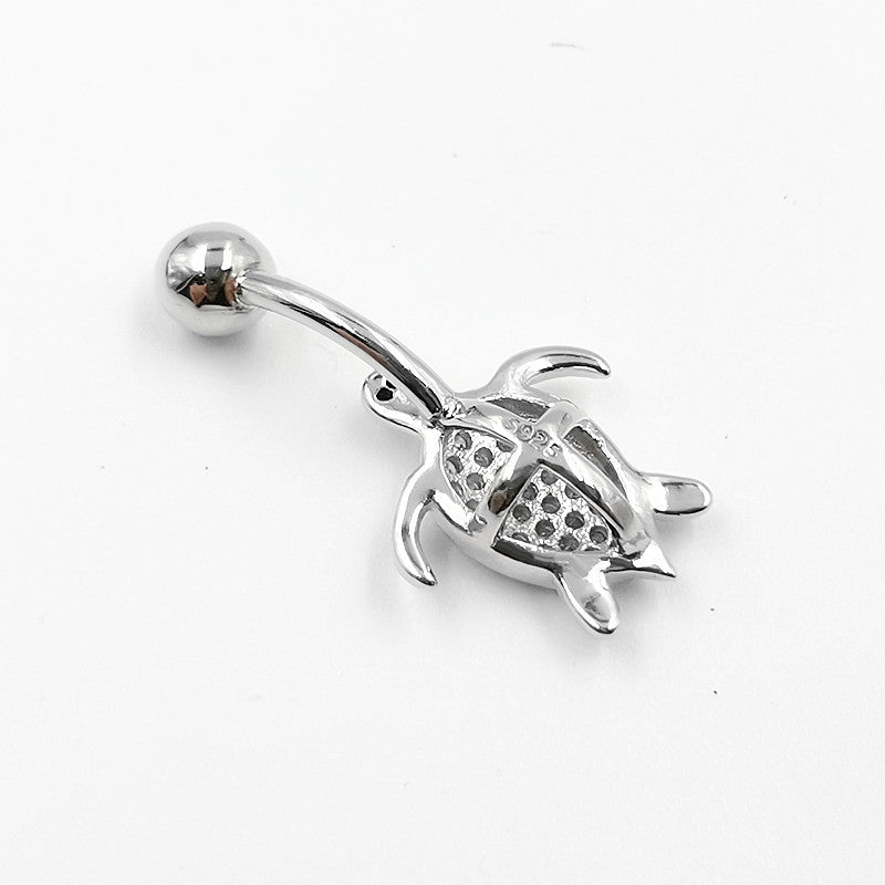 Turtle Diamond Navel Nail