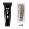 Nail Art Extension Gel No Paper Holder Crystal Quick Nail Extension Gel Painless UV Phototherapy Gel