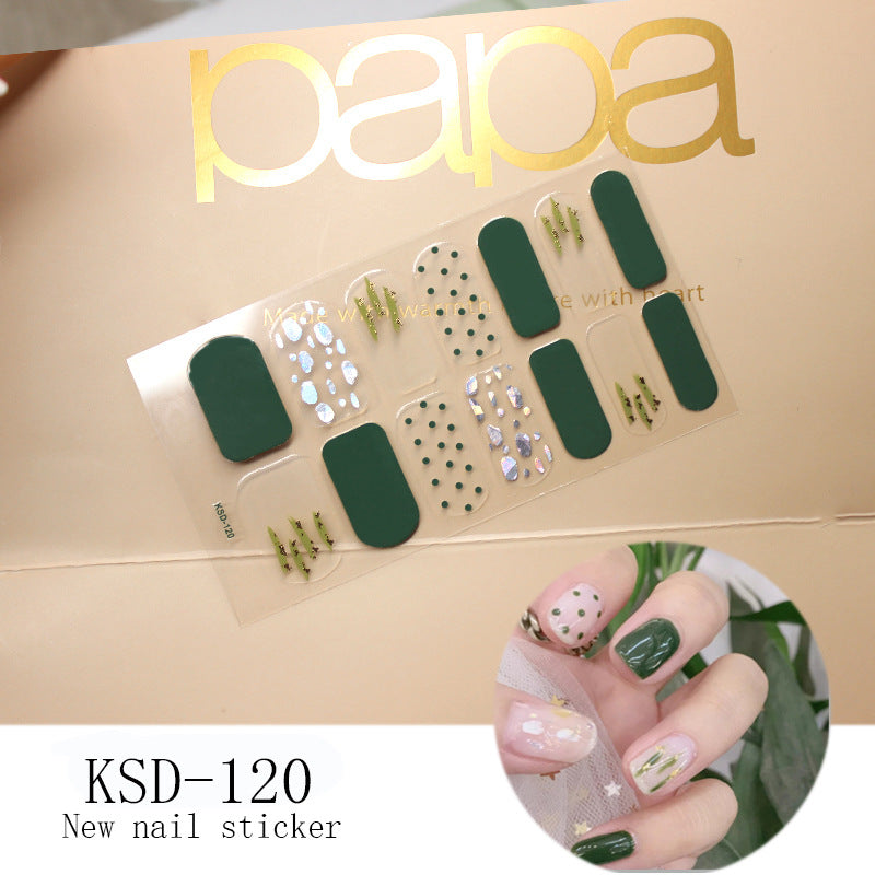 KSD Gradient Nail Sticker 3D Fluorescent Color Nail Polish Film