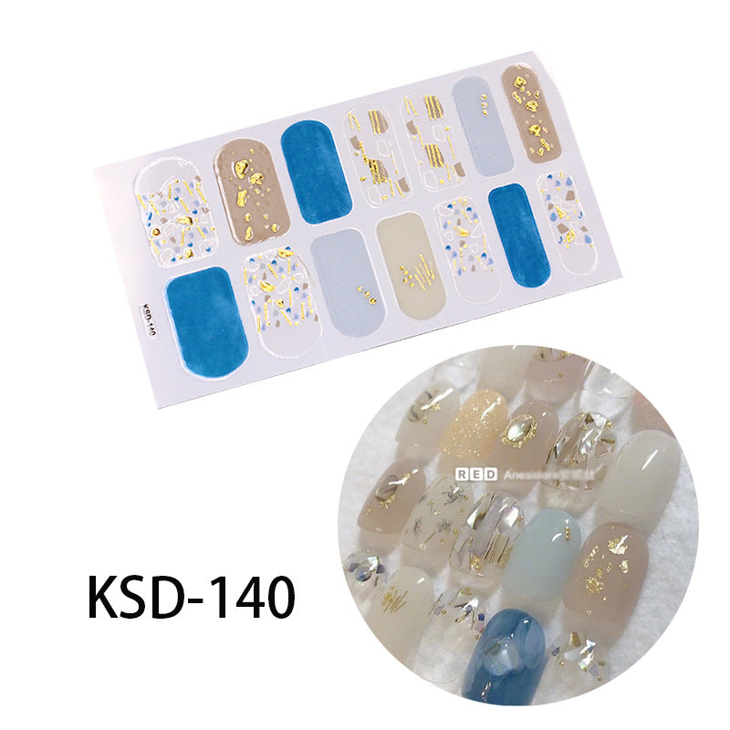 KSD Gradient Nail Sticker 3D Fluorescent Color Nail Polish Film