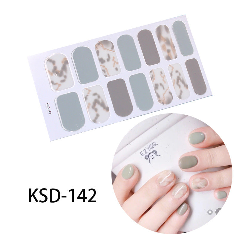 KSD Gradient Nail Sticker 3D Fluorescent Color Nail Polish Film