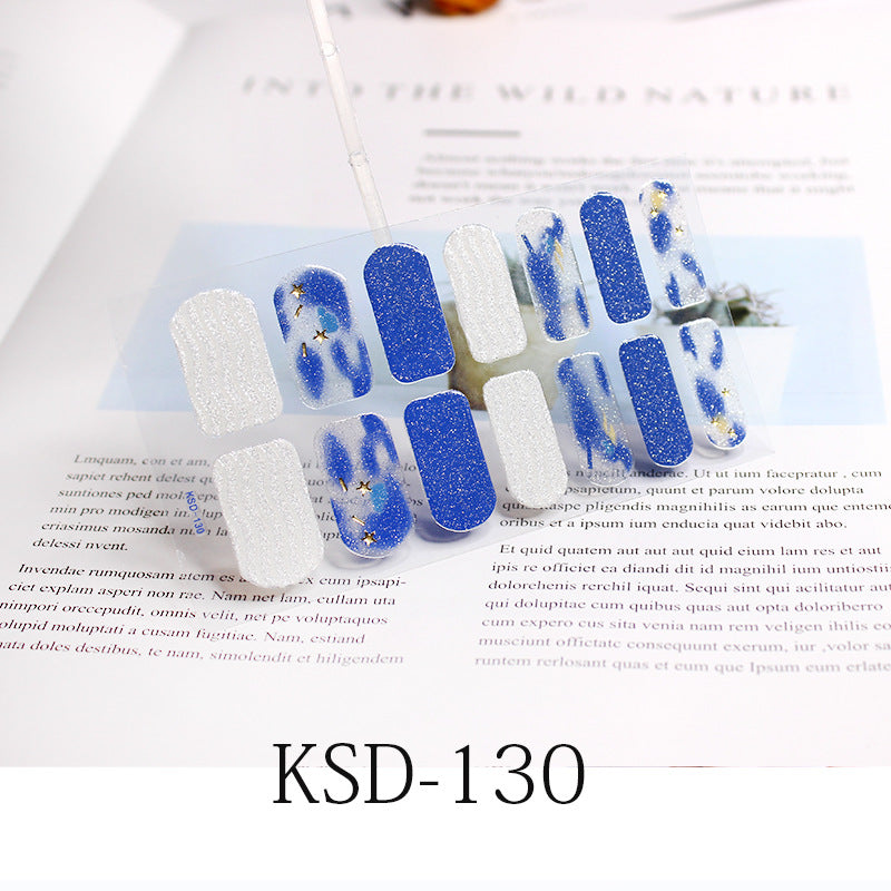 KSD Gradient Nail Sticker 3D Fluorescent Color Nail Polish Film
