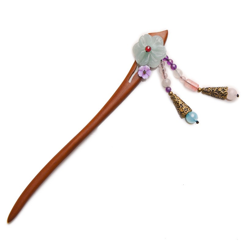 Retro Fashion Red Sandalwood Hair Accessory