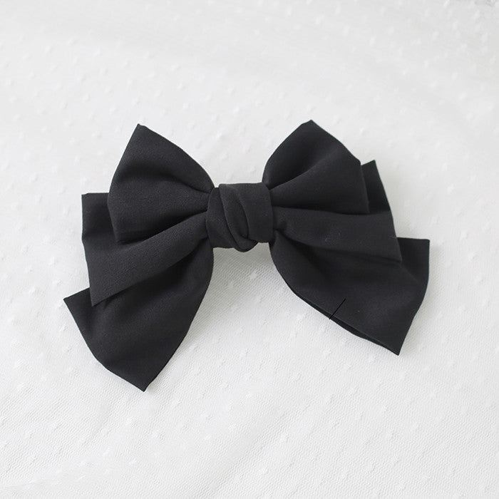College Wind Bow Hairpin On The Back Of The Head