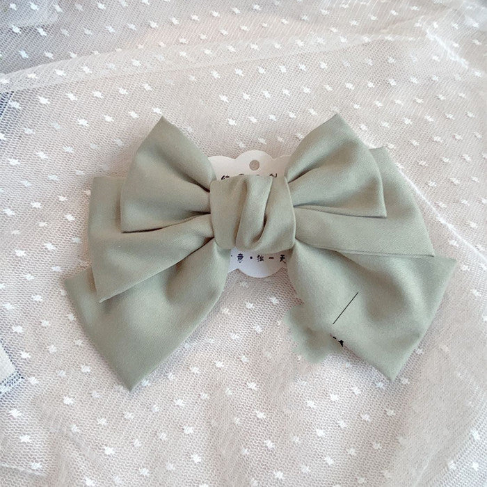College Wind Bow Hairpin On The Back Of The Head