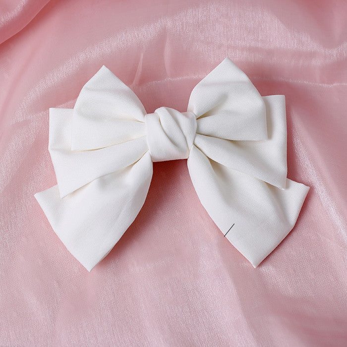 College Wind Bow Hairpin On The Back Of The Head