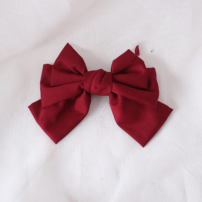 College Wind Bow Hairpin On The Back Of The Head