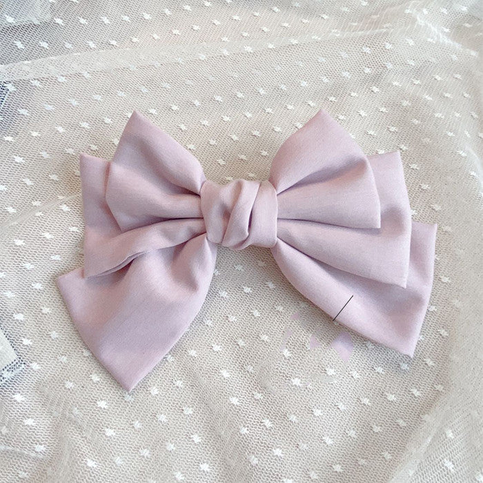 College Wind Bow Hairpin On The Back Of The Head