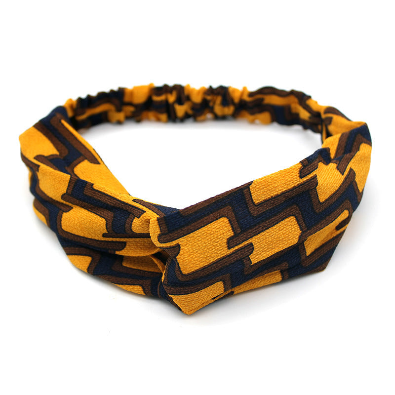 Retro Sports Striped Headband Women