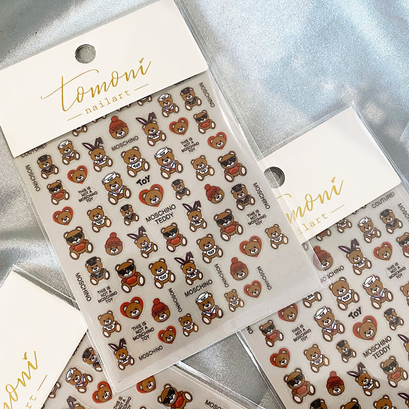 Tomoni Nail Tools Accessories Nail Stickers with Adhesive Stickers
