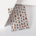 Tomoni Nail Tools Accessories Nail Stickers with Adhesive Stickers