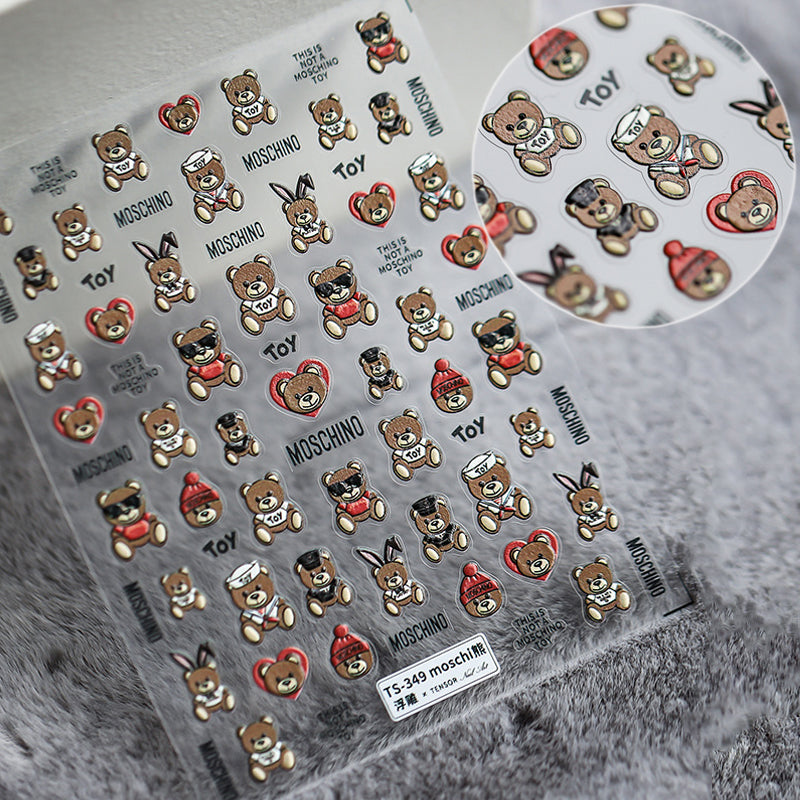 Tomoni Nail Tools Accessories Nail Stickers with Adhesive Stickers