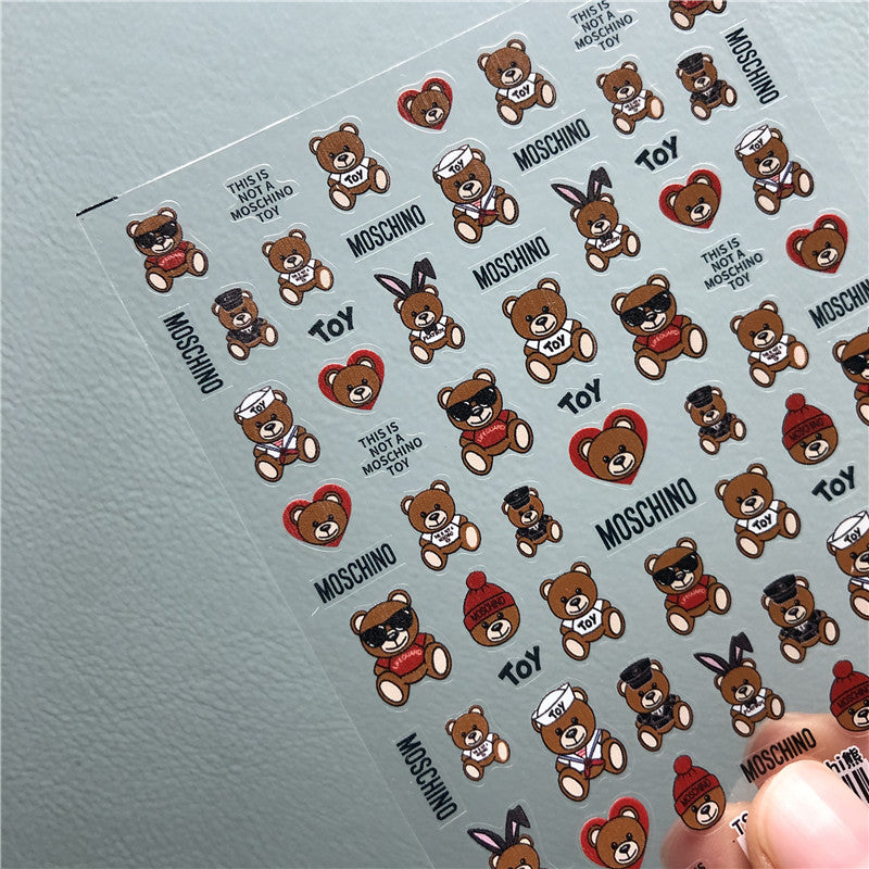 Tomoni Nail Tools Accessories Nail Stickers with Adhesive Stickers