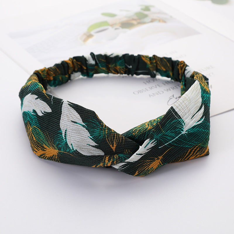 Retro Sports Striped Headband Women