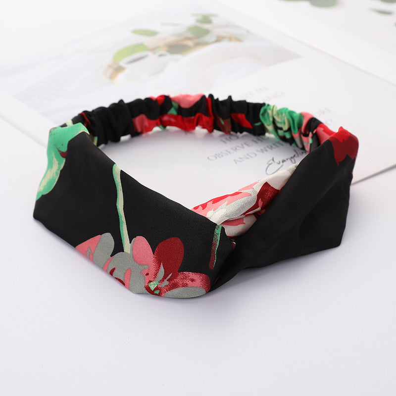 Retro Sports Striped Headband Women