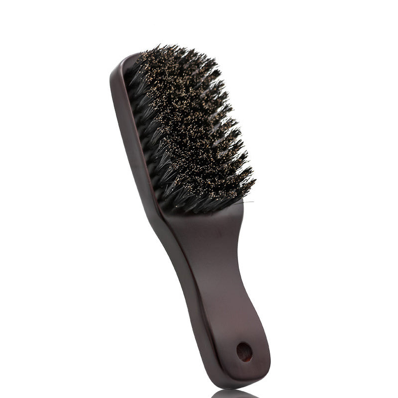 Men's Beard Comb Pig Temple Hair Wooden Handle Long Handle Portable Hairdressing Tool