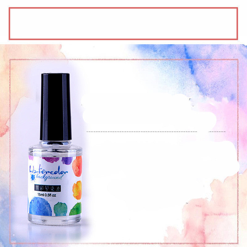 Watercolor Nail Polish Glue Ink Smoke Color Sands Blooming Liquid Bubble Marble Gradient Nail Art