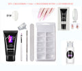 Misscheering Painless Extension Glue Nail Free Paper Crystal Gel Manicure Set