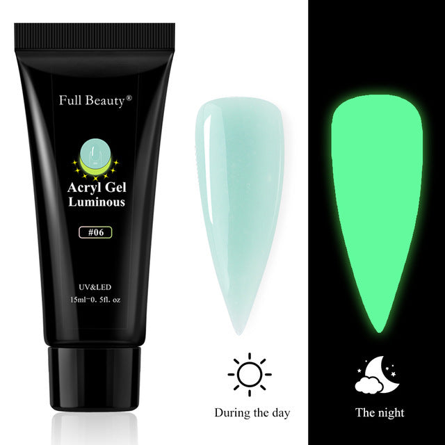 Full Beauty Nail Art Luminous Extension Glue Holder