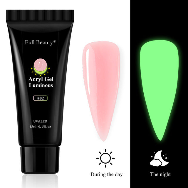 Full Beauty Nail Art Luminous Extension Glue Holder