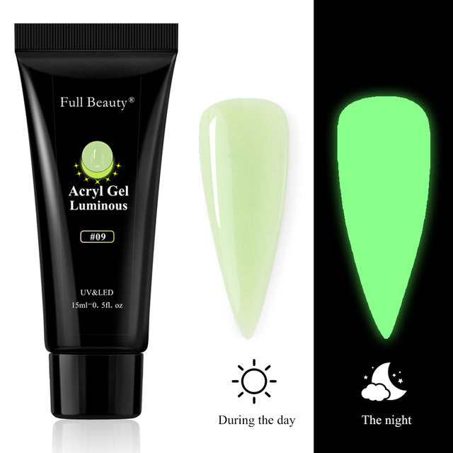 Full Beauty Nail Art Luminous Extension Glue Holder