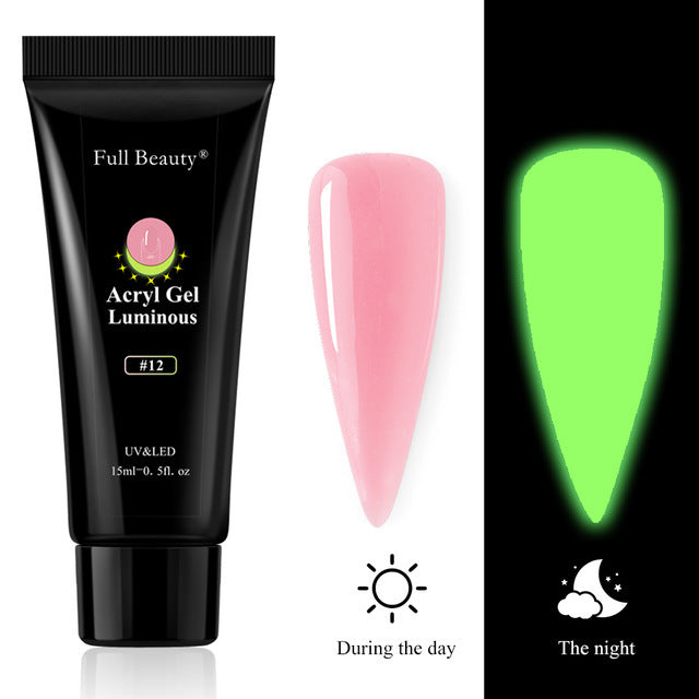 Full Beauty Nail Art Luminous Extension Glue Holder
