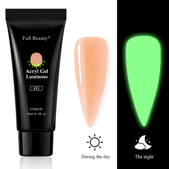 Full Beauty Nail Art Luminous Extension Glue Holder