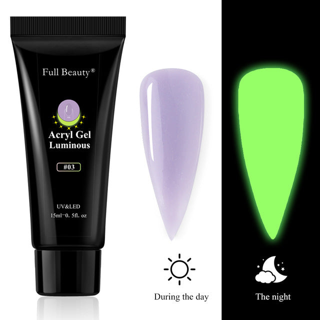 Full Beauty Nail Art Luminous Extension Glue Holder