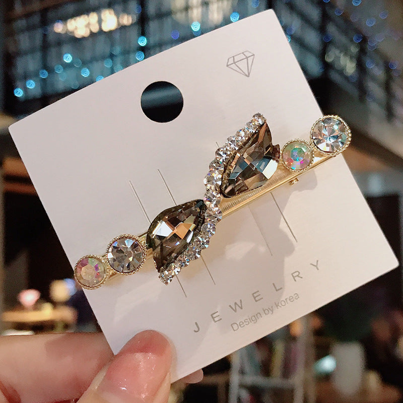 Rhinestone Side Clip Diamond Bangs Clip Girl Headwear