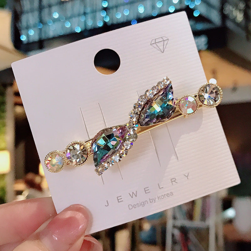 Rhinestone Side Clip Diamond Bangs Clip Girl Headwear