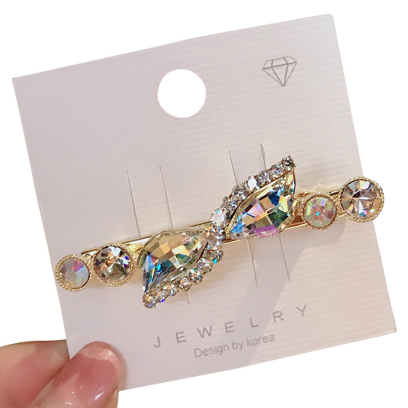 Rhinestone Side Clip Diamond Bangs Clip Girl Headwear