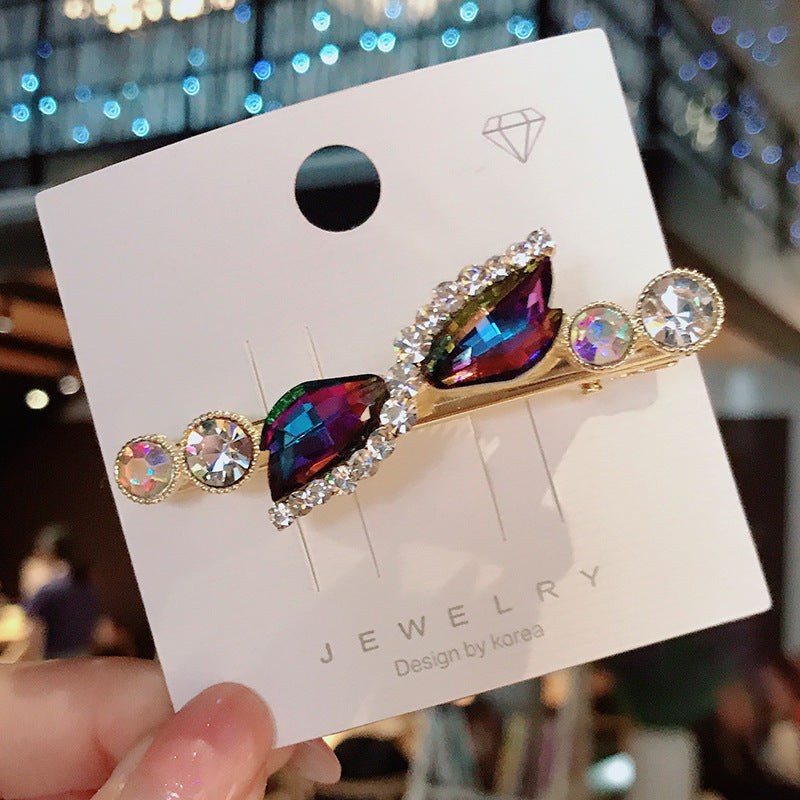 Rhinestone Side Clip Diamond Bangs Clip Girl Headwear