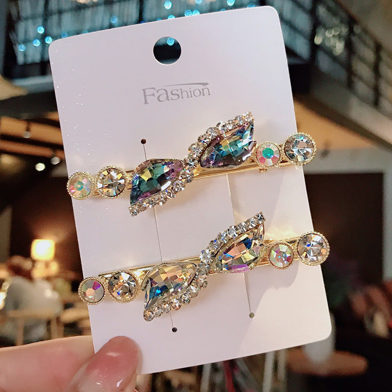 Rhinestone Side Clip Diamond Bangs Clip Girl Headwear