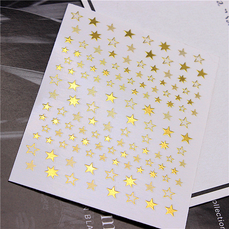 Cute Fashion Hollow Star Nail Sticker