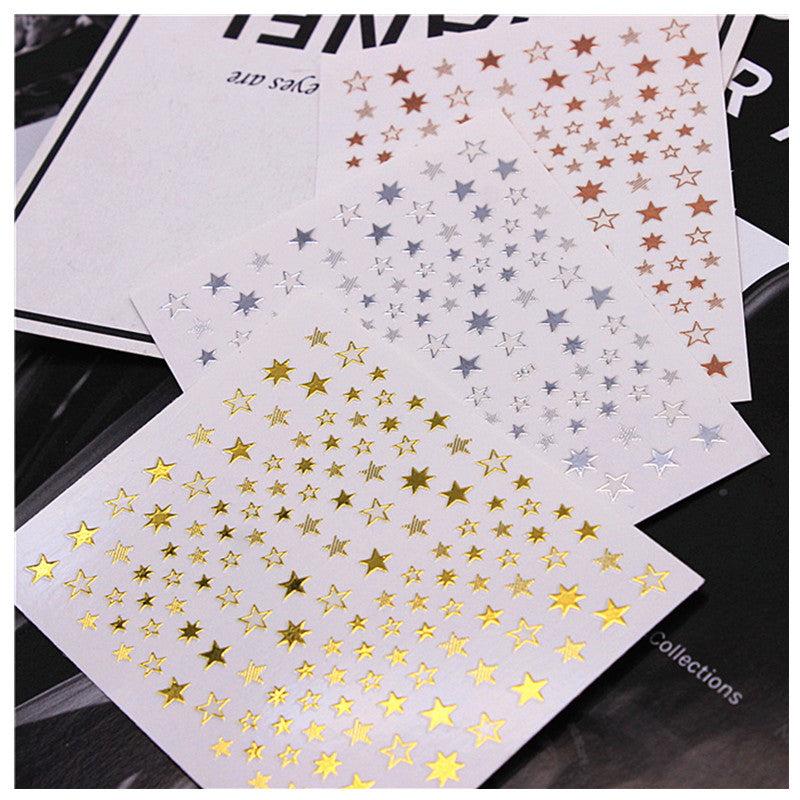 Cute Fashion Hollow Star Nail Sticker