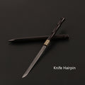 Ebony Hairpin In Ancient Chinese Clothes Sword In Hairpin Female Defensive Charm Bamboo Hairpin Hairpin With Hidden Sword