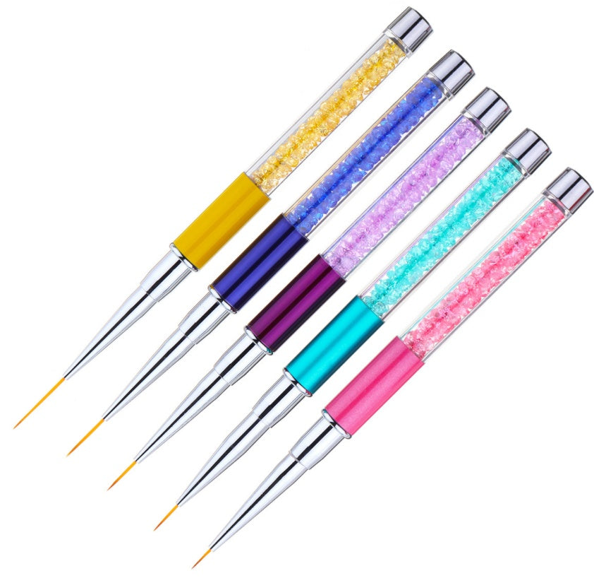 Nail Art Strass Acrilico Liner Brush Linee Francesi Strisce