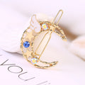 Simple Hair Accessories Angel Color Diamond Star Moon Hairpin